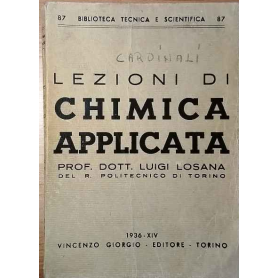 Lezioni di chimica applicata.