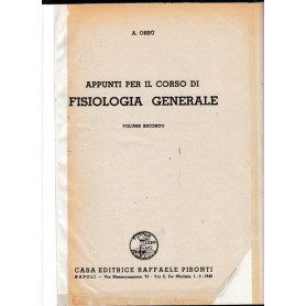 Appunti per il corso di fisiologia generale (vol. II)