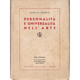 Personalità  e universalità  nell'arte