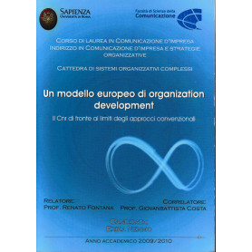 Un modello europeo di organization development. Anno accademico 2009/2010