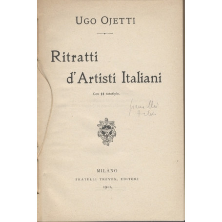 RITRATTI D'ARTISTI ITALIANI