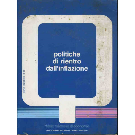 Politiche di rientro dall 'inflazione