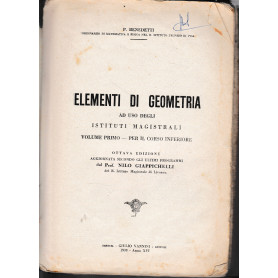 Elementi di Geometria ad uso degli Istituti Magistrali