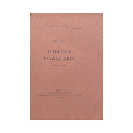 Principii Di Economia Finanziaria