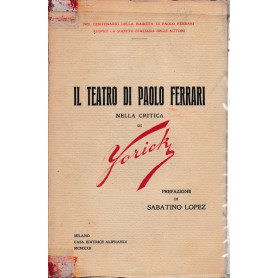 Il teatro di Paolo Ferrari nella critica di Yorick