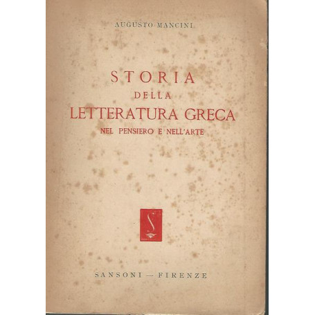 Storia della letteratura greca nel pensiero e nell'arte
