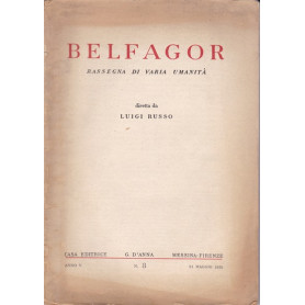 Belfagor. Rassegna di varia umanità . N. 3. 31 maggio 1950.
