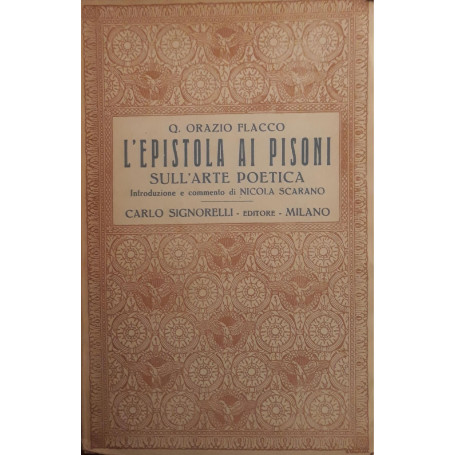 L'epistola ai pisoni. Sull'arte poetica