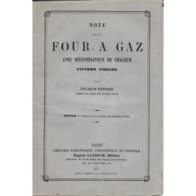 Note sur le four a Gaz avec récupérateur de chaleur. Système Ponsard