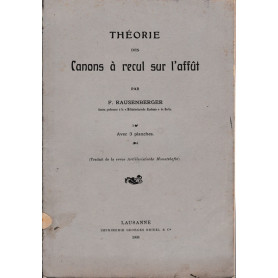 Théorie des Canons à  recul sur l'affà»t