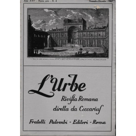 L'urbe. Rivista Romana. Anno XXV - Nuova serie N° 6 Nov. Dic. 1962