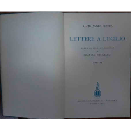 Lettere a Lucilio Libri XV-XX