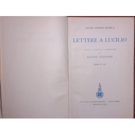 Lettere a Lucilio. Libri I-VI
