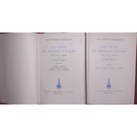 Le vite di dodici Cesari. Volume I II