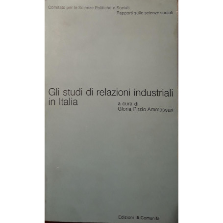 Gli studi di relazioni industriali in Italia
