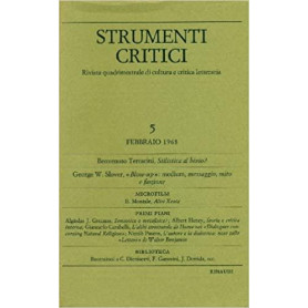 Strumenti Critici: rivista quadrimestrale di cultura e critica letteraria Vol. 5