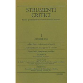 Strumenti critici: rivista quadrimestrale di cultura e critica letteraria Vol.1