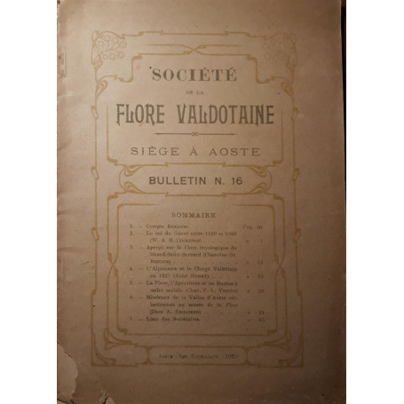 Societé de la flore valdotaine (bullettin n.16)