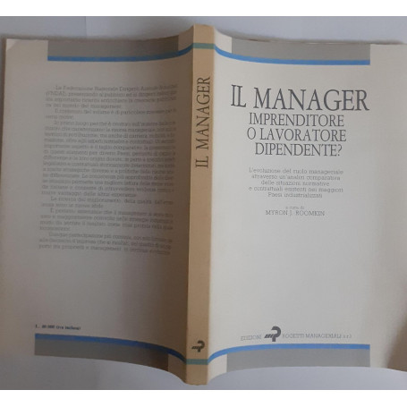 Il manager imprenditore o lavoratore dipendente?