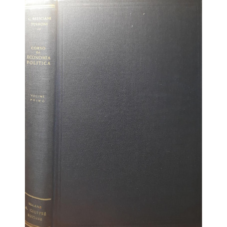 Corso di economia politica (volume I)