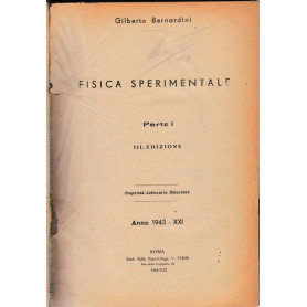 Fisica sperimentale. Parte I