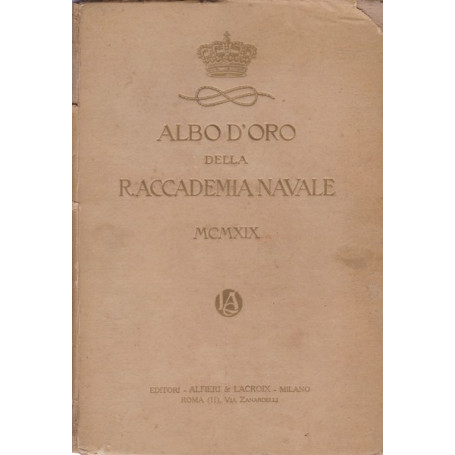 Albo d'Oro della R. Accademia Navale MCMXIX (1919)
