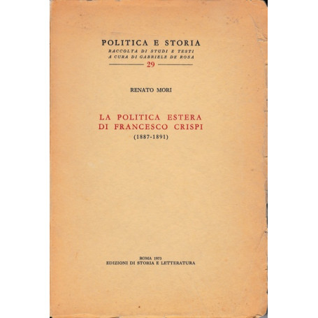 La politica estera di Francesco Crispi (1887 - 1891)