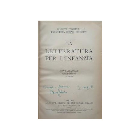 La letteratura per l'infanzia