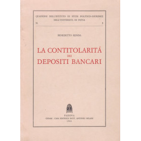 La contitolarità  dei depositi bancari