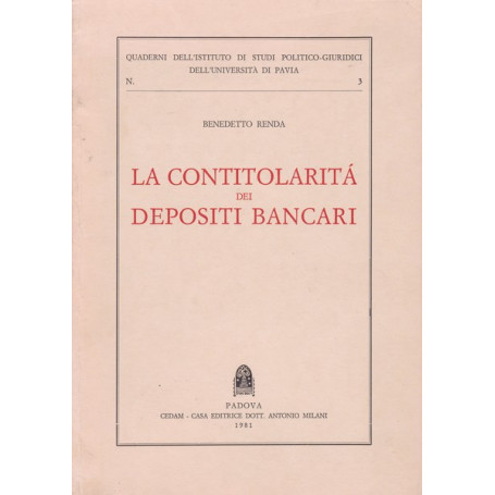 La contitolarità  dei depositi bancari