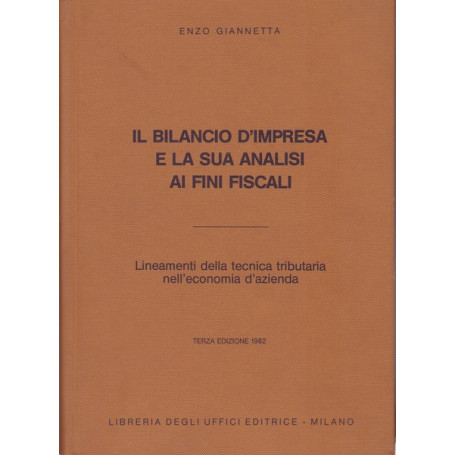 Il bilancio d'impresa e la sua analisi ai fini fiscali