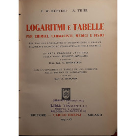 Logaritmi e tabelle per chimici