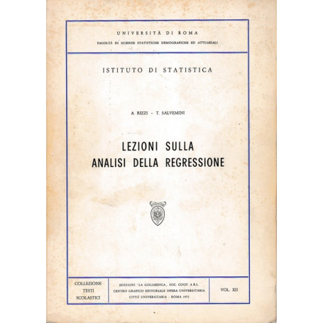 Lezioni sulla analisi della regressione