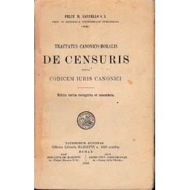 De Censuris. Iuxta codicem iuris canonici