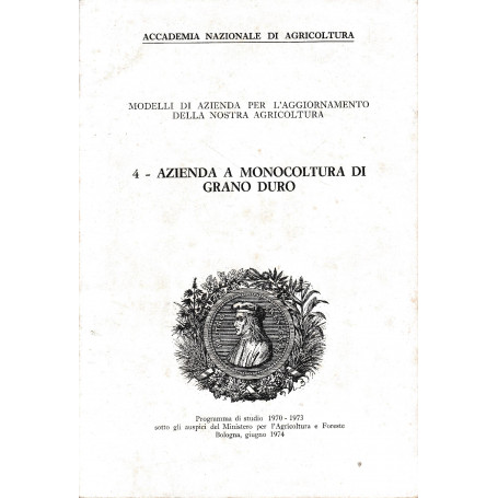 Azienda a monocultura di grano duro