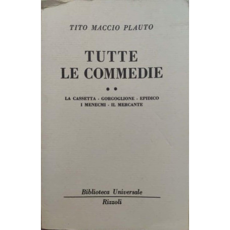 Tutte le commedie (II)
