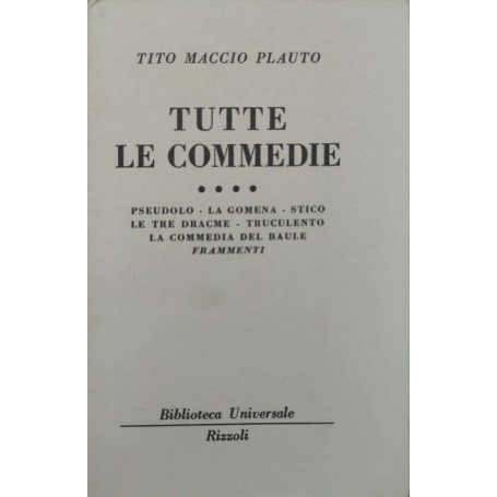 Tutte Le Commedie (IV)