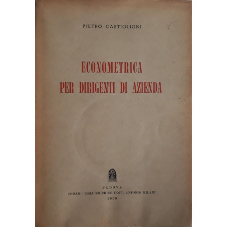 Econometrica per dirigenti di azienda