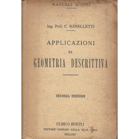 APPLICAZIONI DI GEOMETRIA DESCRITTIVA