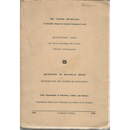 DICTIONARY OF BOTANICAL TERMS