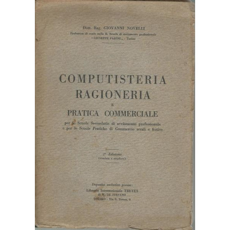 COMPUTISTERIA RAGIONERIA E PRATICA COMMERCIALE