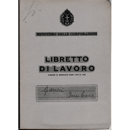Libretto di lavoro