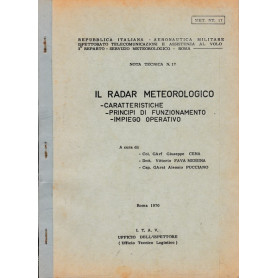 Il radar meteorologico. Caratteristiche