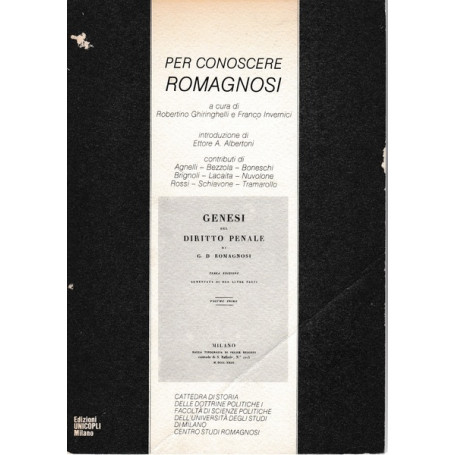 Per conoscere Romagnosi