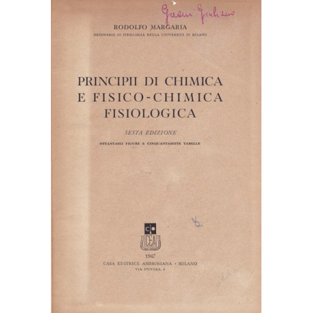 Principii di chimica e fisico-chimica fisiologica