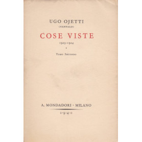 Cose viste (1923-1924). Tomo secondo.