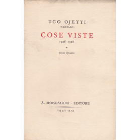 Cose viste (1926-1928). Tomo quarto.