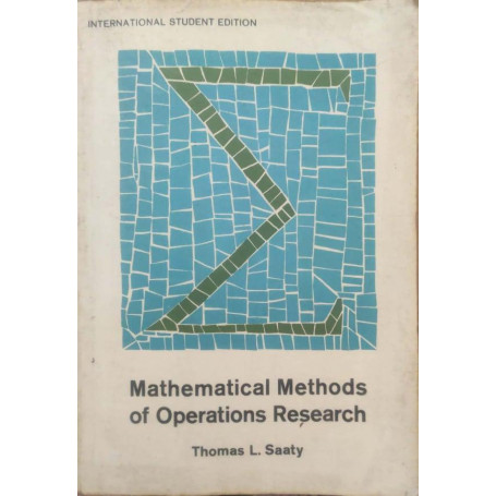 Mathematical methods of operations research