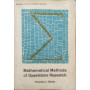 Mathematical methods of operations research