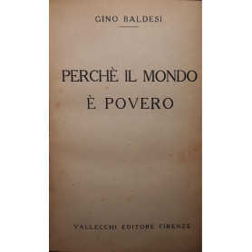 Perchè il mondo è povero